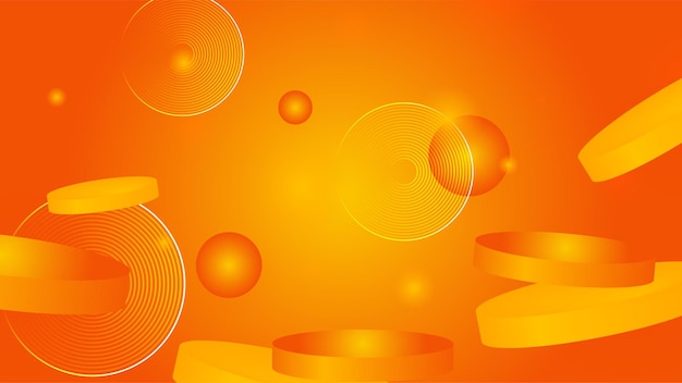 Oranje en gele abstracte achtergrond Vector abstract grafisch ontwerp banner patroon presentatie achtergrond websjabloon Achtergrond voor ontwerp brochure website flyer presentatie bestemmingspagina