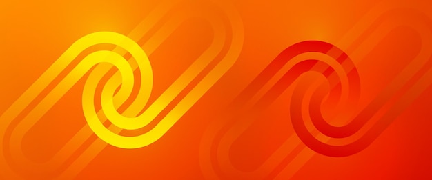 oranje en gele lijnen op een oranje achtergrond