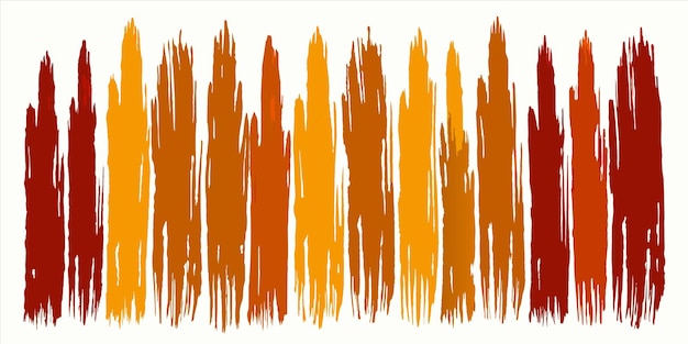 oranje en gele lijnen op een witte achtergrond