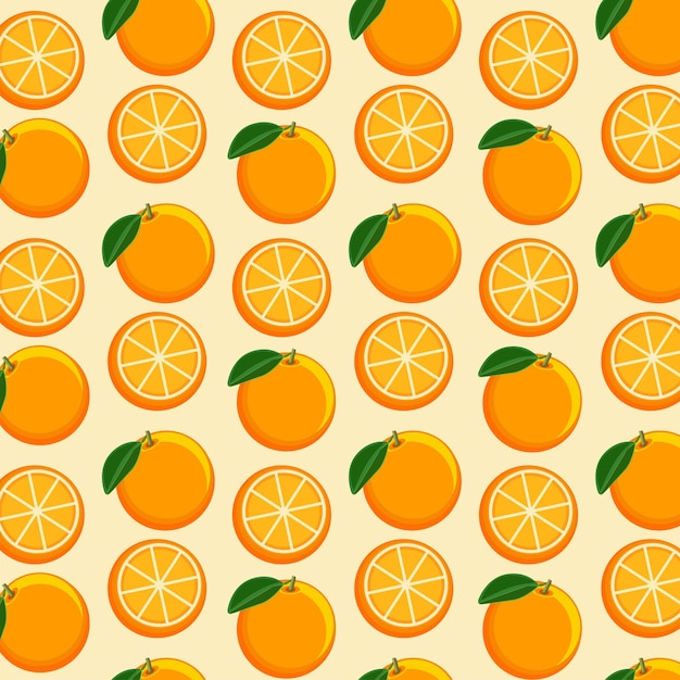 Oranje fruit achtergrondpatroon
