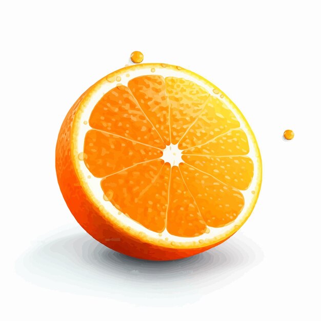 oranje fruit logo cartoon kunst illustratie concept schattig veganistisch eten