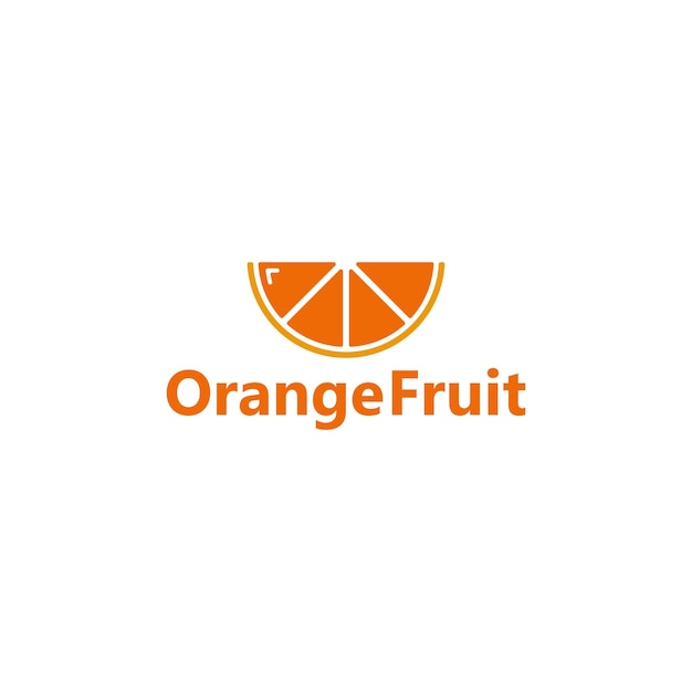 Oranje Fruit Symbool Logo Ontwerp