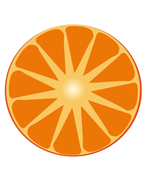 Vector oranje fruit vector afbeelding