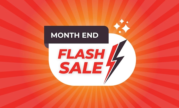 Vector oranje geel flash sale korting donderde