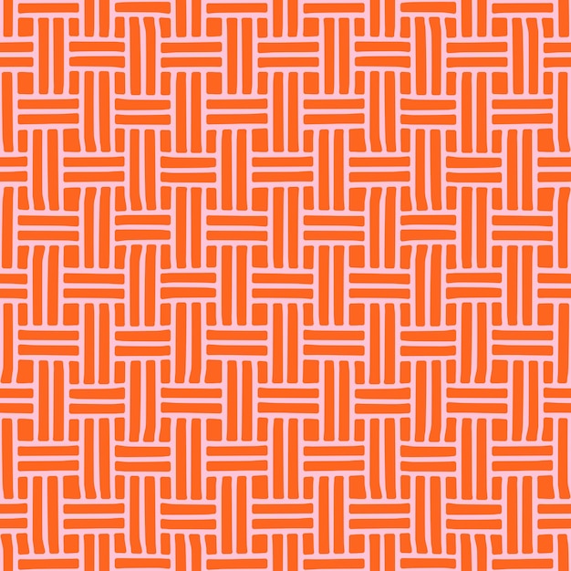 Oranje geweven ontwerp naadloos patroon.