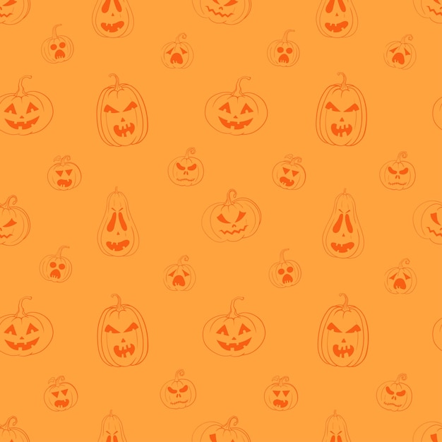 Oranje Halloween-patroon naadloos inpakpapier