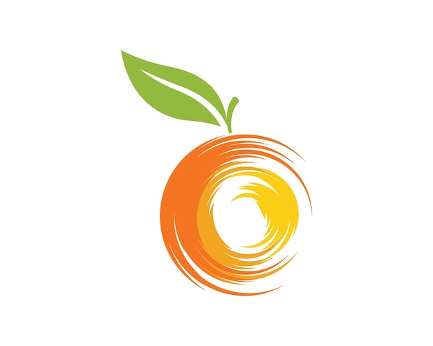 Oranje logo ontwerp Vector icoon