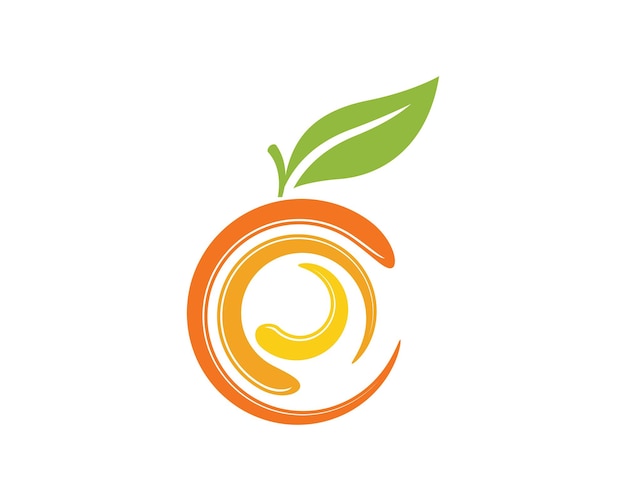 Oranje logo ontwerp Vector icoon