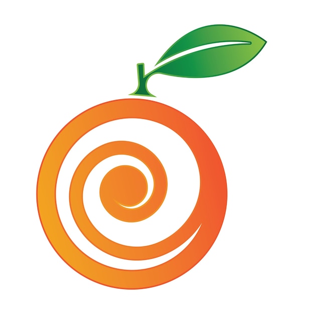 Oranje logo ontwerp