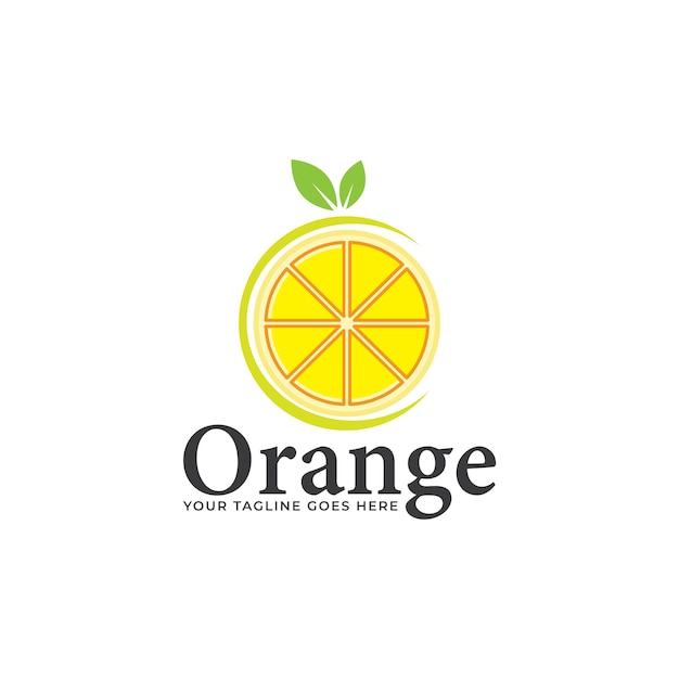 Oranje logo pictogram vector sjabloon