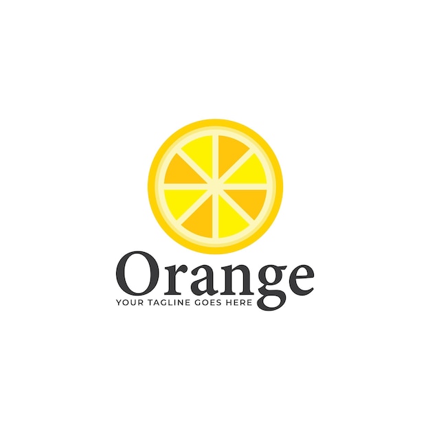 oranje logo pictogram vector sjabloon