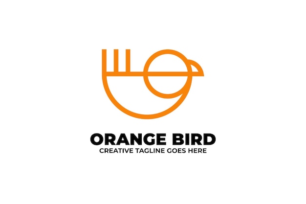 Oranje monoline vogellogo