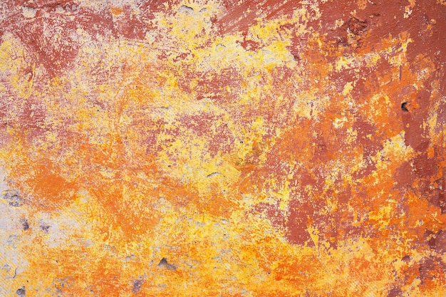 Oranje muur grunge textuur achtergrond betonnen abstracte muur achtergrond