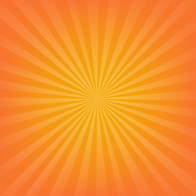 Oranje Sunburst-achtergrond