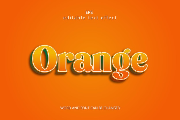 Oranje teksteffect