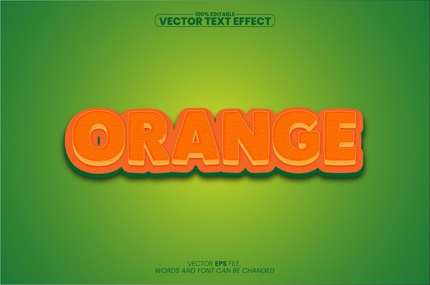 Vector oranje teksteffect