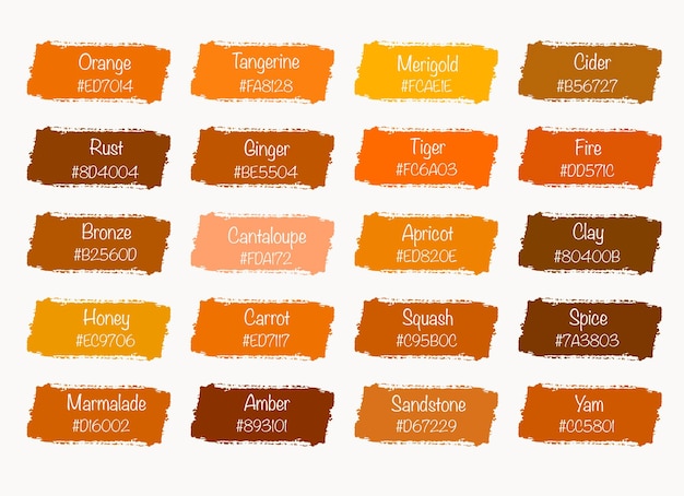 Oranje Toon Kleur Schaduw Achtergrond met Code en Naam