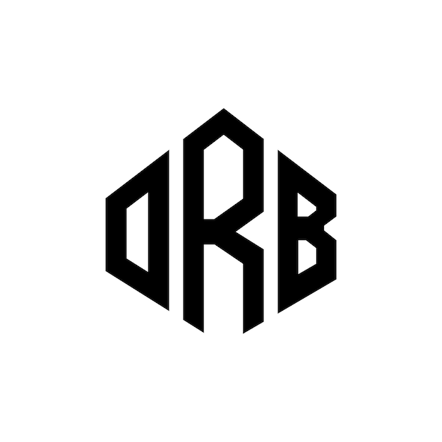 オルブ・レター・ロゴ・デザイン (ORB Letter Logo Design) はオルブ・ポリゴン (ORB Polygon) とクイブ・シェイプ (Cube Shape) のロゴデザインでオールブ・ヘクサゴン (Orb Hexagon) とベクトル・ロゴ (Vector Logo Template) ホワイト・ブラック・カラーオーブ・モノ