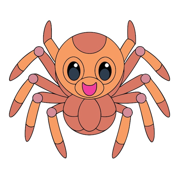 Orb Weaver Spider Vector Art