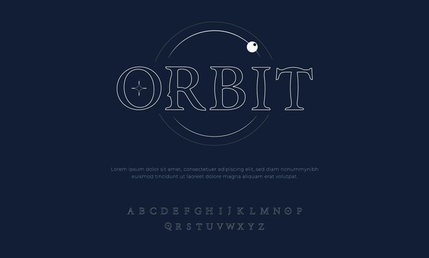 Orbitaal lettertype stijl