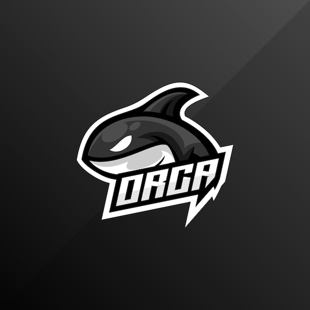 Orca logo design gaming esport design