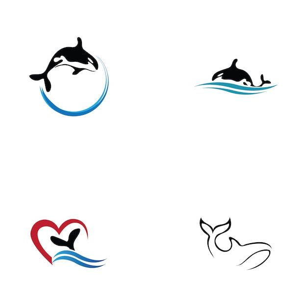 Orca Logo Vector Illustration On Trendy Design