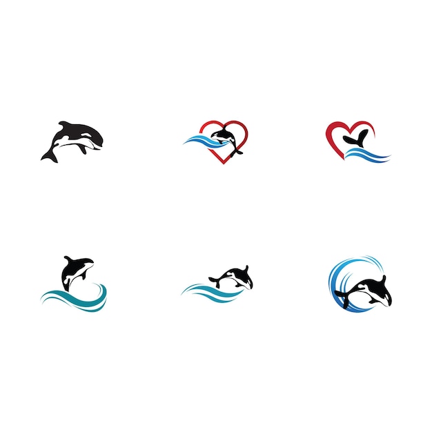 Vector orca logo vector illustration on trendy design