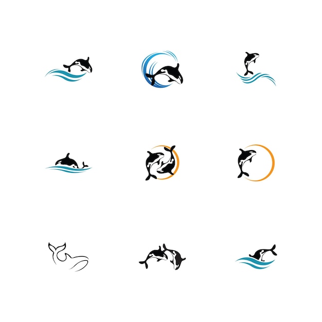 Orca Logo Vector Illustration On Trendy Design