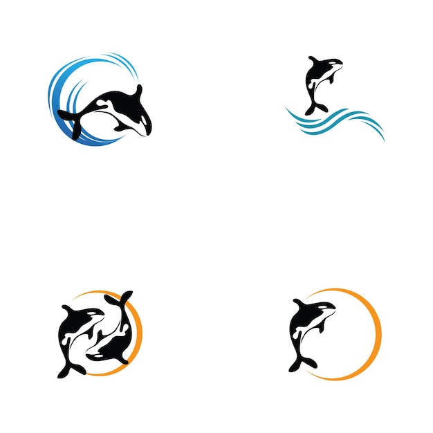 Orca Logo Vector Illustration On Trendy Design