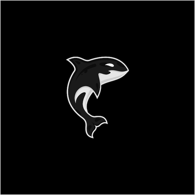 Vector orca mascotte logo