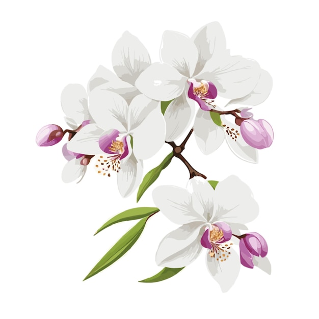 Orchid branches vector