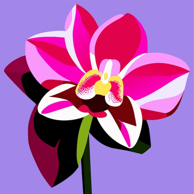 Вектор Цветок орхидеи