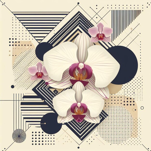 Orchidee-patroonvector