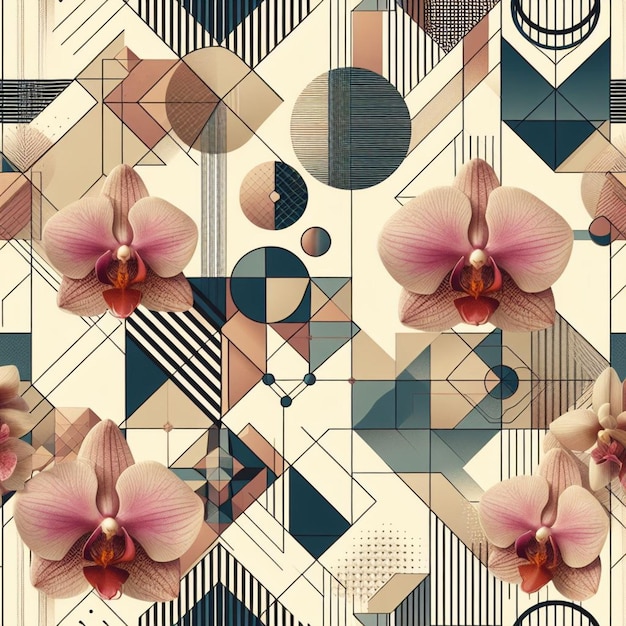 Orchidee-patroonvector