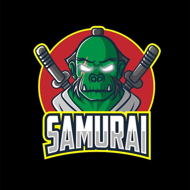 벡터 orcs samurai esport 로고