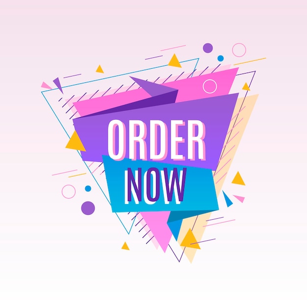 Order now banner concept