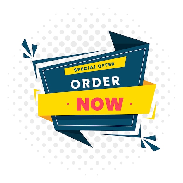 Vector order now banner