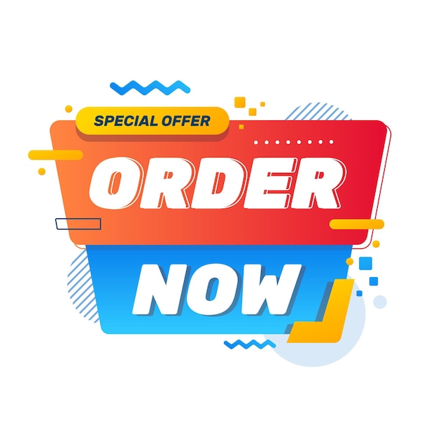 Vector order now banner