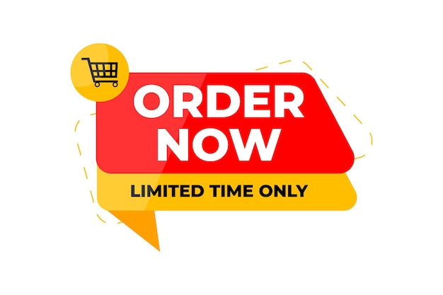 Order now limited time offer vector design