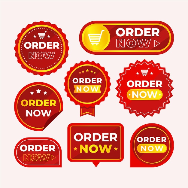 Order now sticker pack