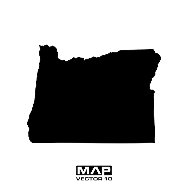 Oregon kaart vectorelementen Oregon kaart vector illustratie Oregon kaart vector sjabloon