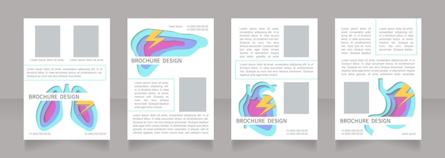 Vector organ disorders reasons and therapy blank brochure layout design