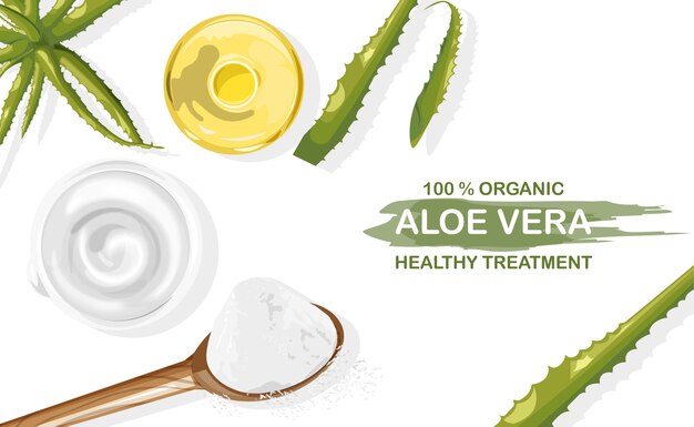 Organic aloe vera treatment