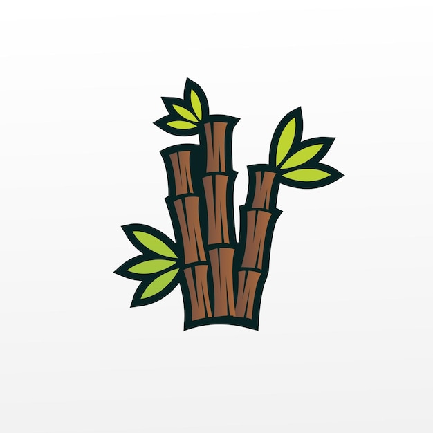 Vector organic bamboo illustration