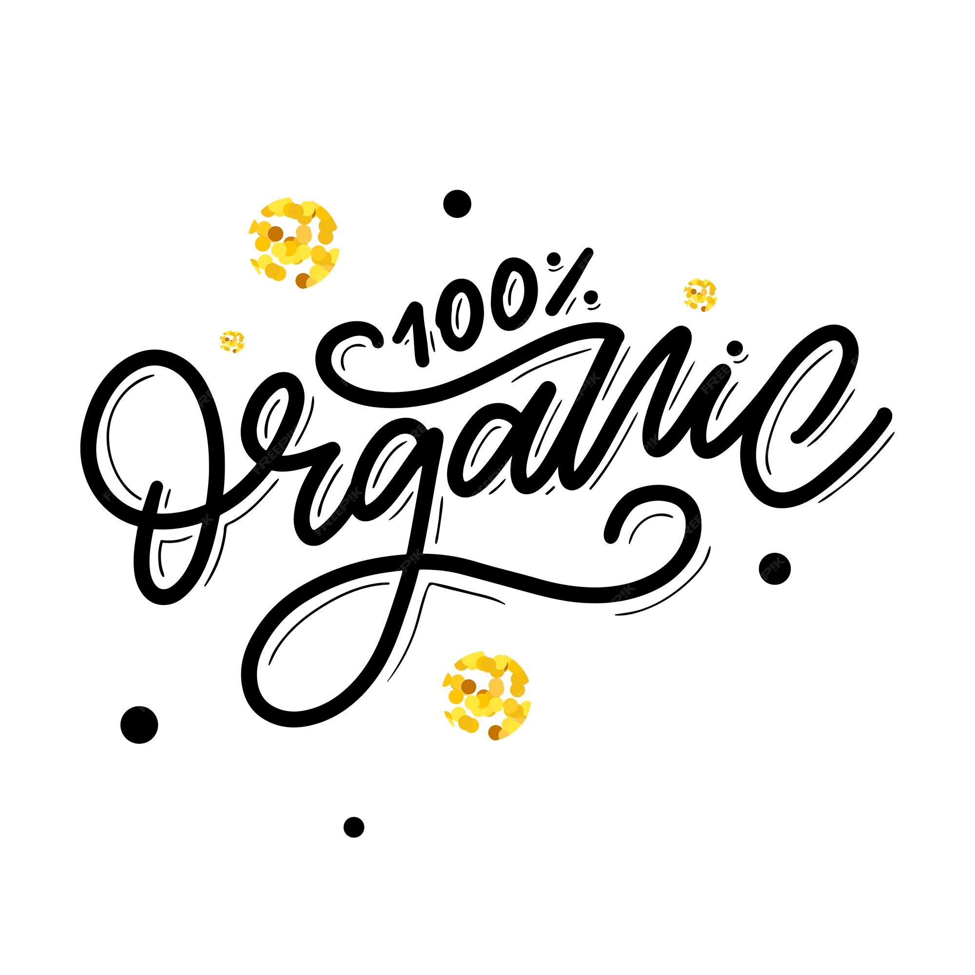 Premium Vector | Organic brush lettering. hand drawn word ...