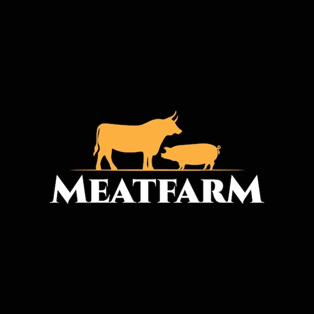 Organic Cattle Farm Logo Design