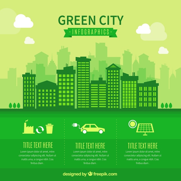 Vettore infografia organic città