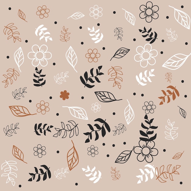 Organic flat flower patterns