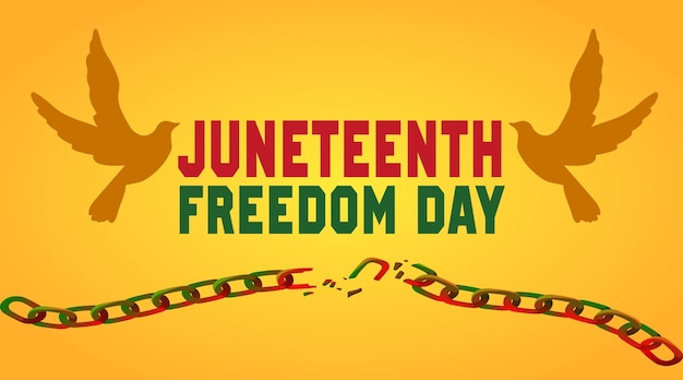 Organic flat juneteenth illustration