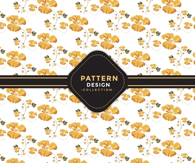 Organic flat luxury flowers pattern